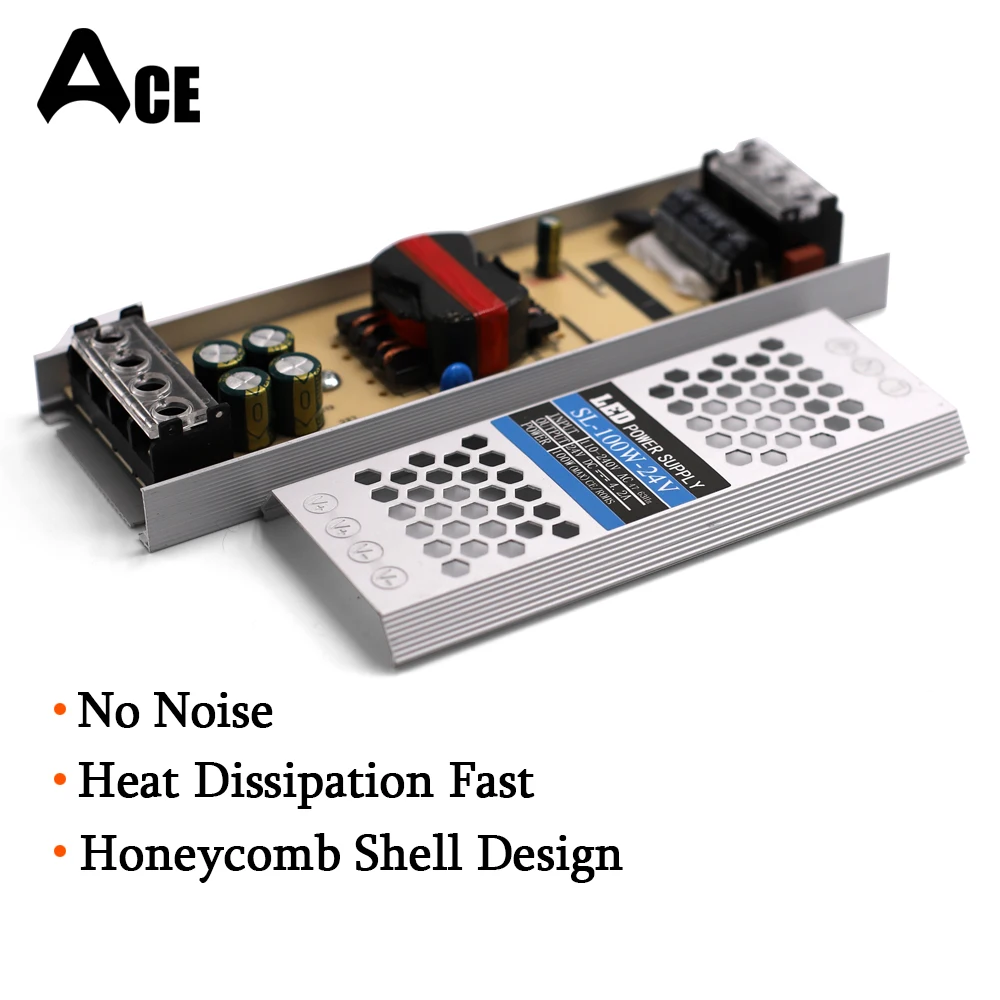 AC110V-240V Driver for LED Strip Lights Adapter DC 12V 24V Lighting Transformers Switching Power Supply Connector 2A 3A 5A 10A
