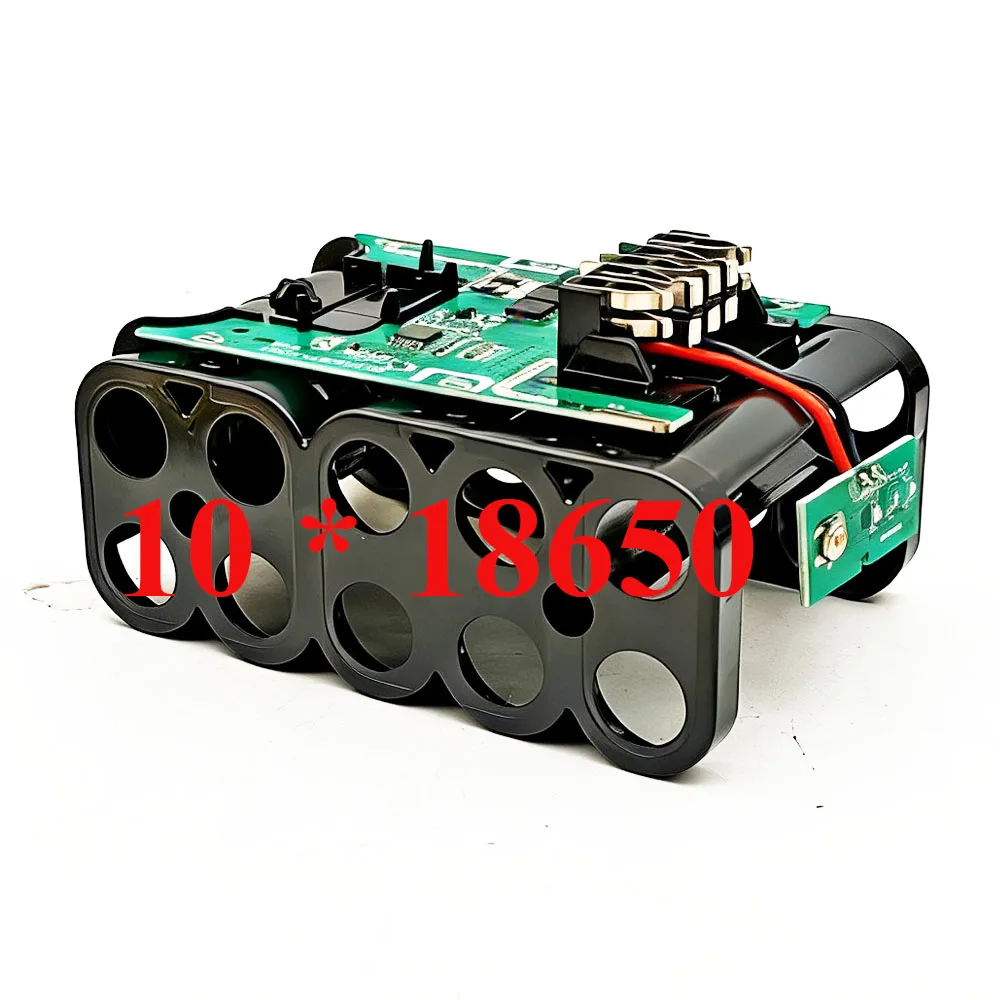 10X18650 Lithium Ion Batteries Case Storage Box BMS PCBA Protection Circuit Board For Dewalt 18V Li-ion Battery Housings Shell