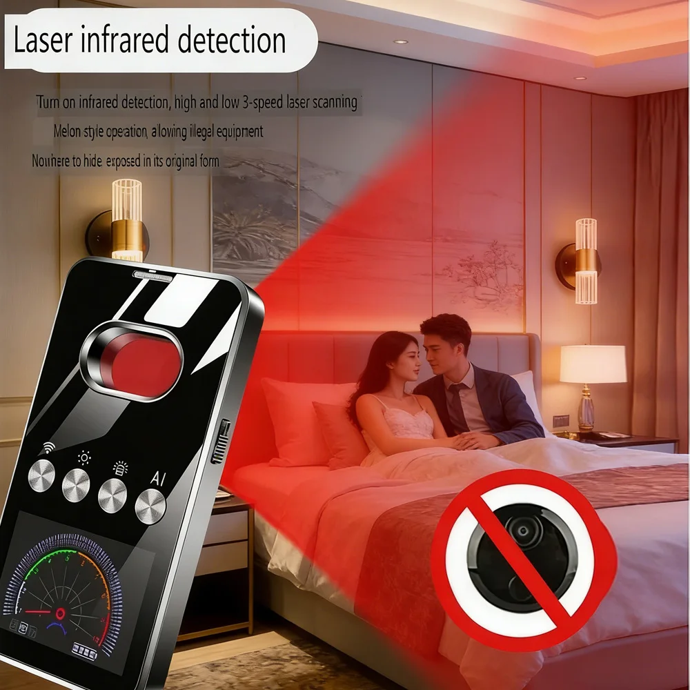 Hotel Hidden Camera Detection Anti Peeping Mini Camera GPS Tracker Detecter Hacking Gadgets Detector Spy Gear Wireless Scanner