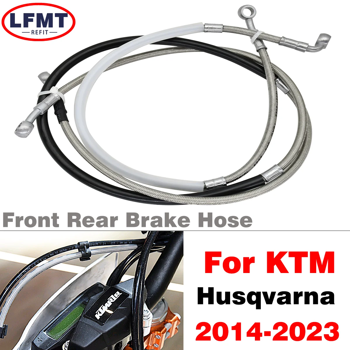 

Motorcycle Front And Rear Brake Oil Hose Line For KTM SX XC SXF XCF EXC EXCF For Husqvarna TC TX TE FC FX FE 125-530 2014-2023