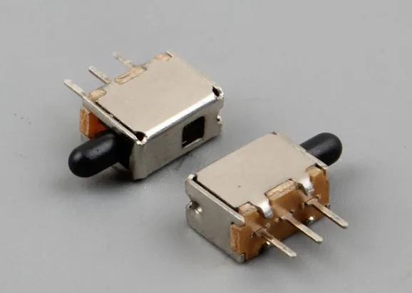 50pcs Mini A05 Push Button Switch - 3-Pin Non-Latching Reset Key Switch PS-12D33, Compact Power Switch for Electronics Projects