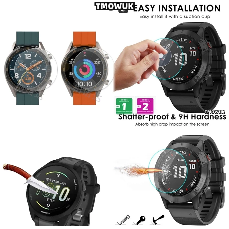 

Tempered Glass Screen Protector For Forerunner 45/55/158/220/235/245/255/255s/620/635 - 9H HD Anti-Scratch Cover