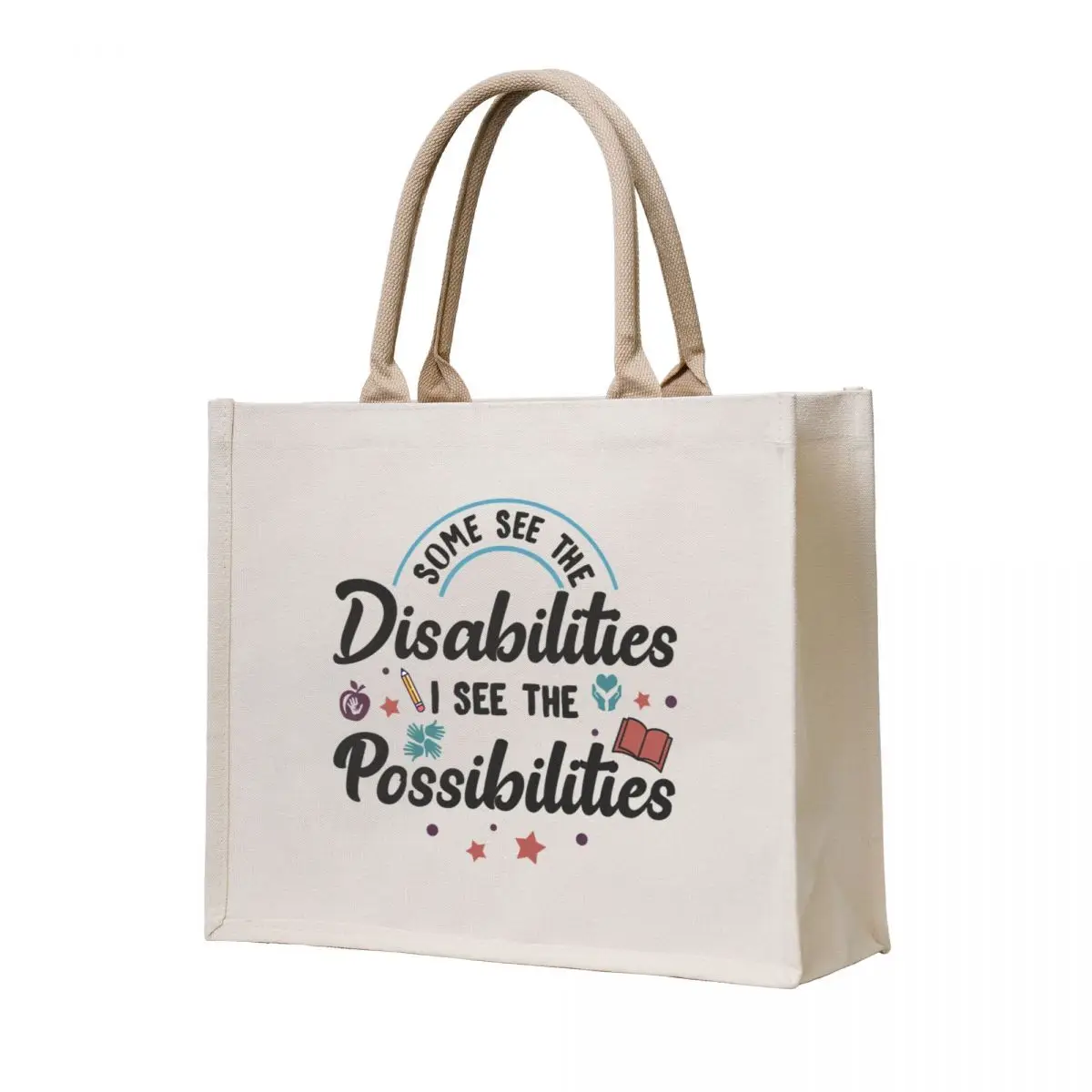 

Inspirational Special Ed Teacher Gift - Some See The Disabilities, I See The Possibilities Tote Bag Shopper bag handbag