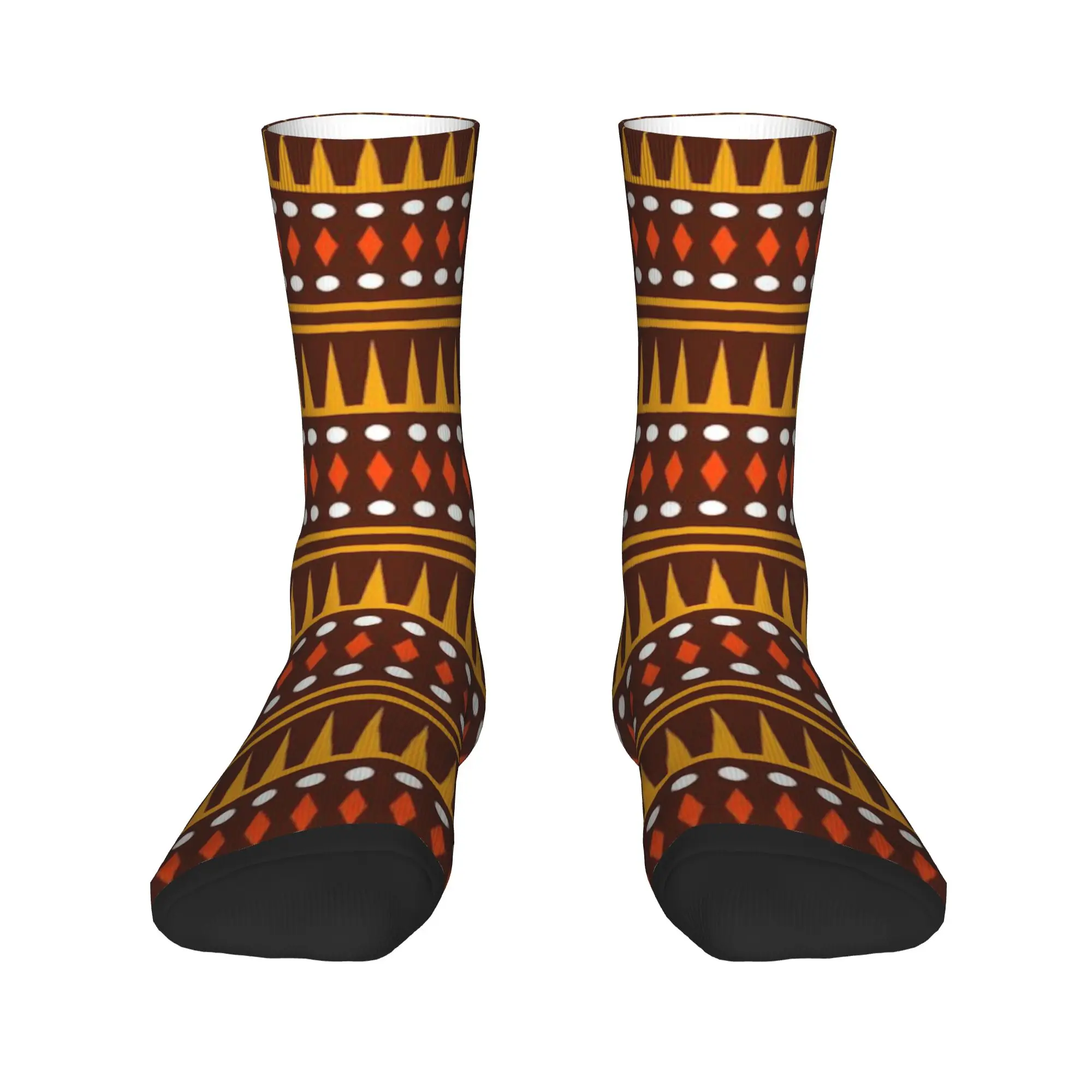 Vintage Kenya Abstract Tribal Stripe Stockings Men  Socks Breathable Vintage Socks Winter Climbing Anti Slip Graphic Socks Gift