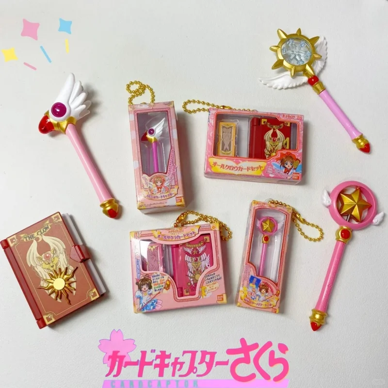 BANDAI Cardcaptor Sakura Action Figures Model Magical Props Bird Head Cane Gashapon Pendant Ornament Genuine