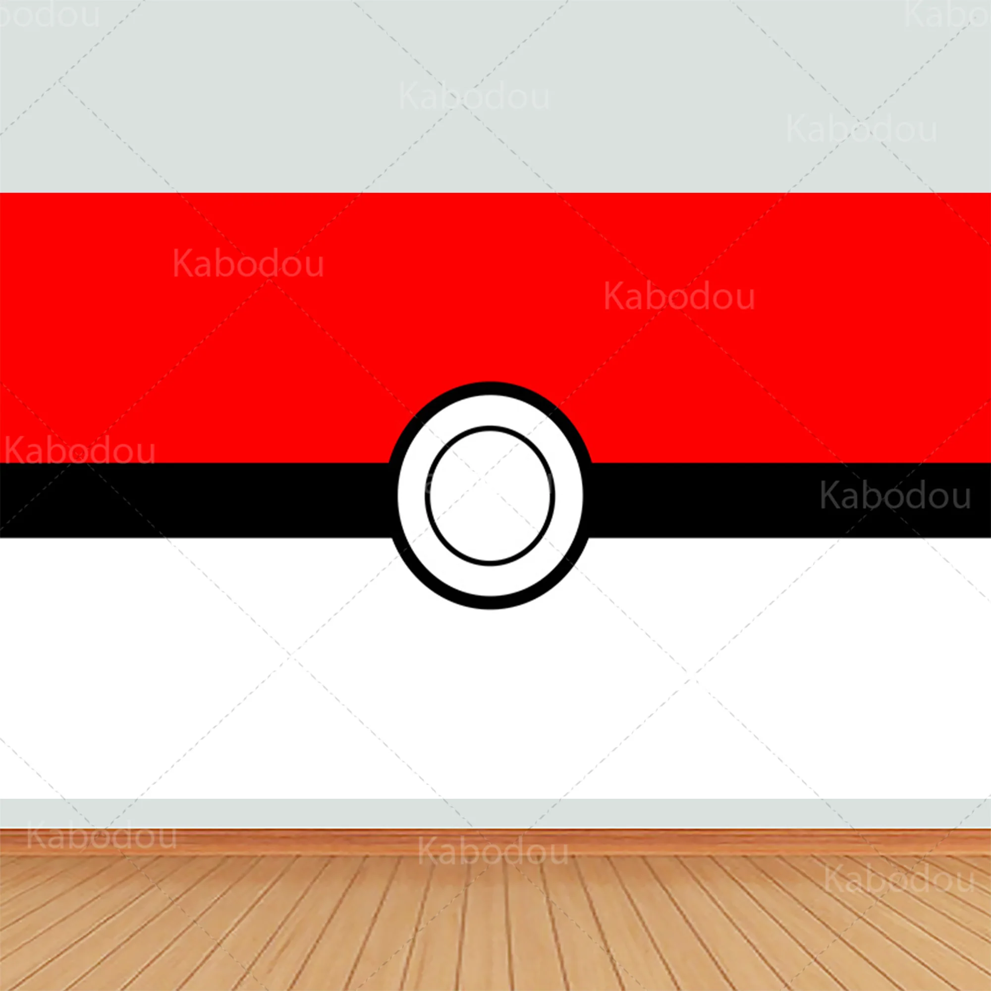 Pokemons Round Backdrop Blue Kids Birthday Party Decoration Photography Background Baby Shower Cylinder Cover Studio Props