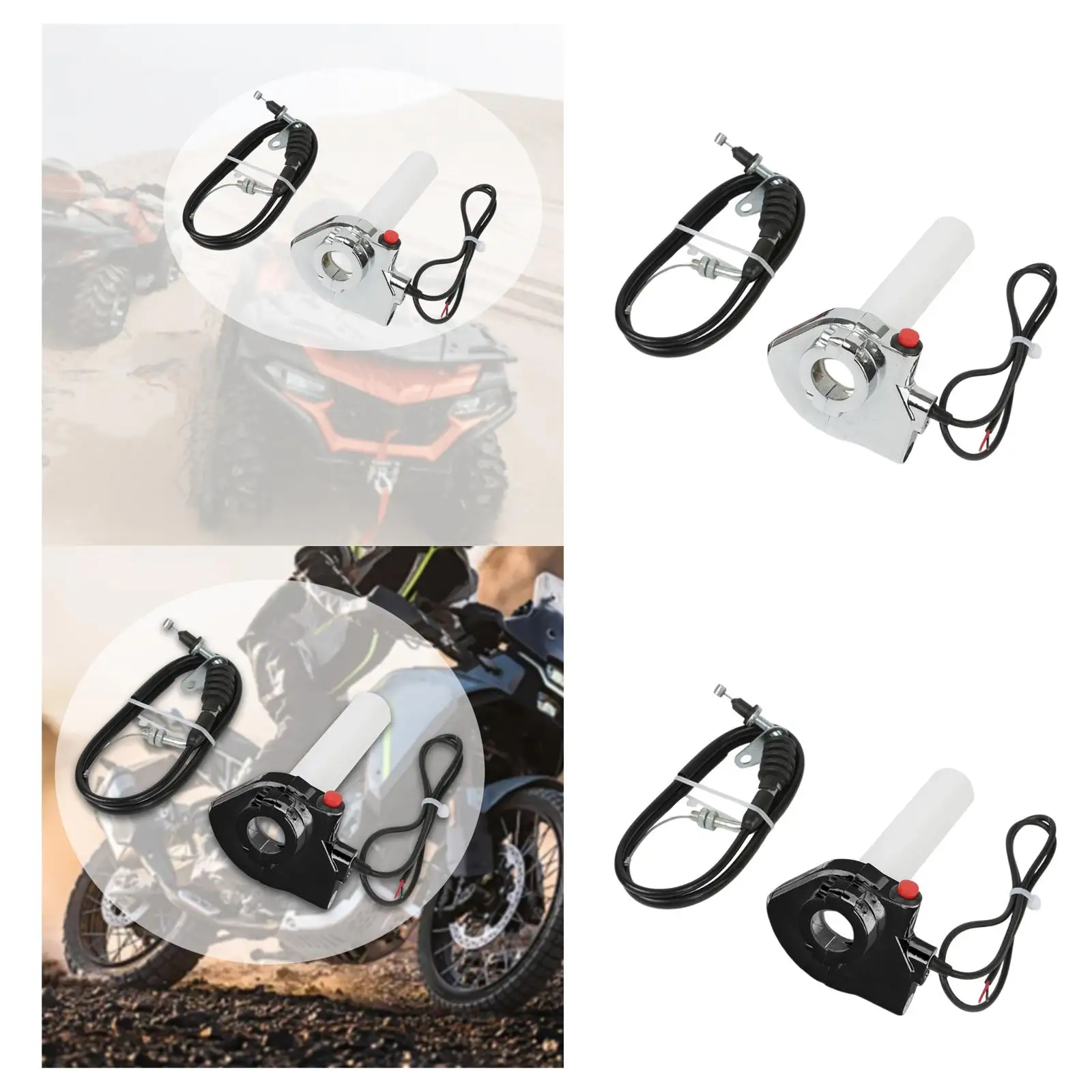 

Поворотная ручка дроссельной заслонки, простая установка, универсальная поворотная ручка дроссельной заслонки для скутера, мотокросса, квадроцикла, мотоцикла, карманного велосипеда