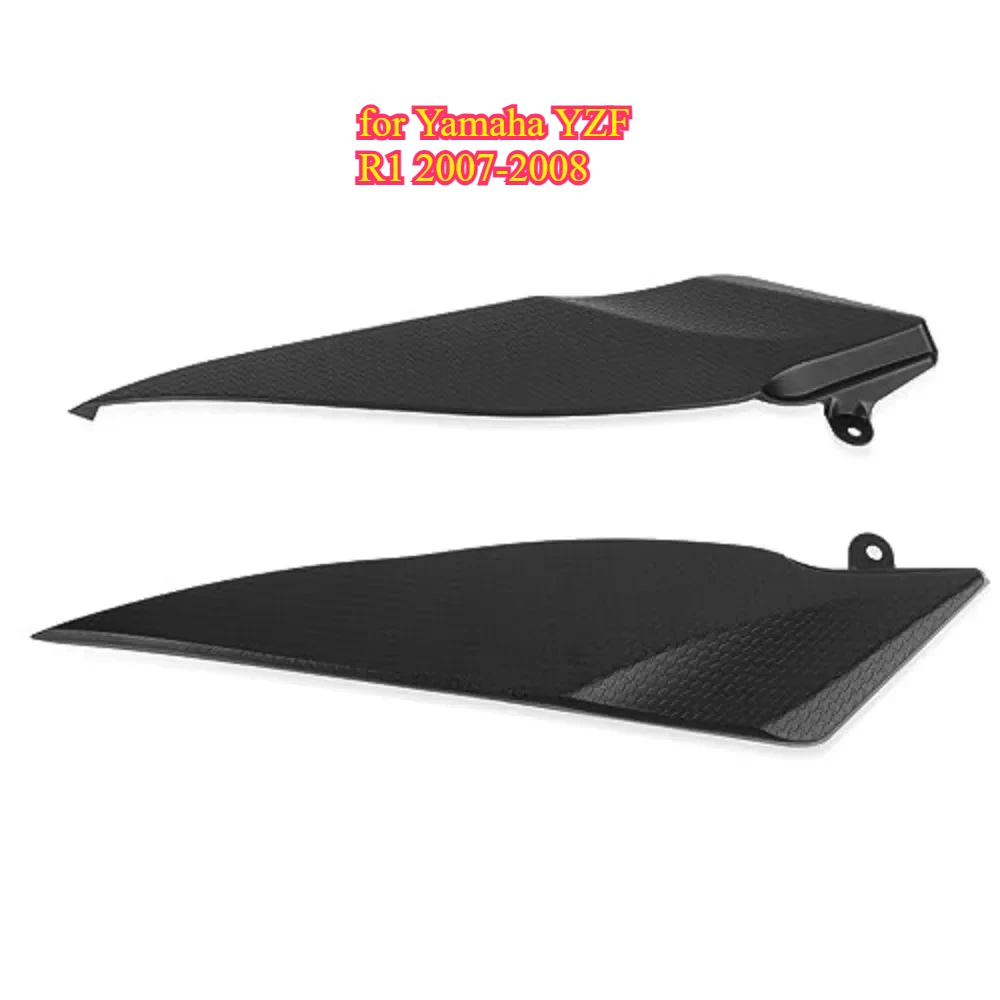 

Motorcycle Black Plastic Gas Tank Side Cover Fairing Gas Tank Side Trim Fit for Yamaha YZF R1 2007 2008 abs