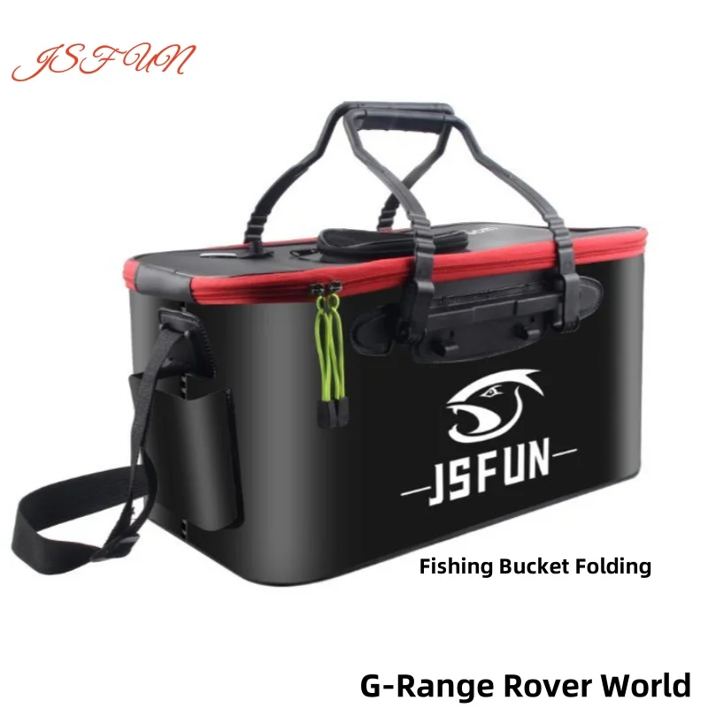 New Fishing Bucket Folding Thickening Living Fish Bucket Without Oxygen Pump Portable Water Tank Outdoor Fishing Live Fish Box