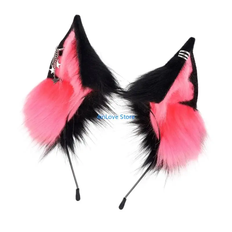 T4MD pluche kattenoren haaraccessoire verstelbaar voor dames meisjes dagelijks gebruik