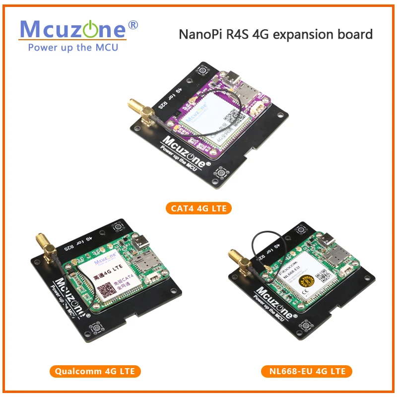 NanoPi R4S 4G LTE expansion board,NL668-EU CAT4 4G driver-free openwrt linux ubuntu,ZTE CAT 4G-EU