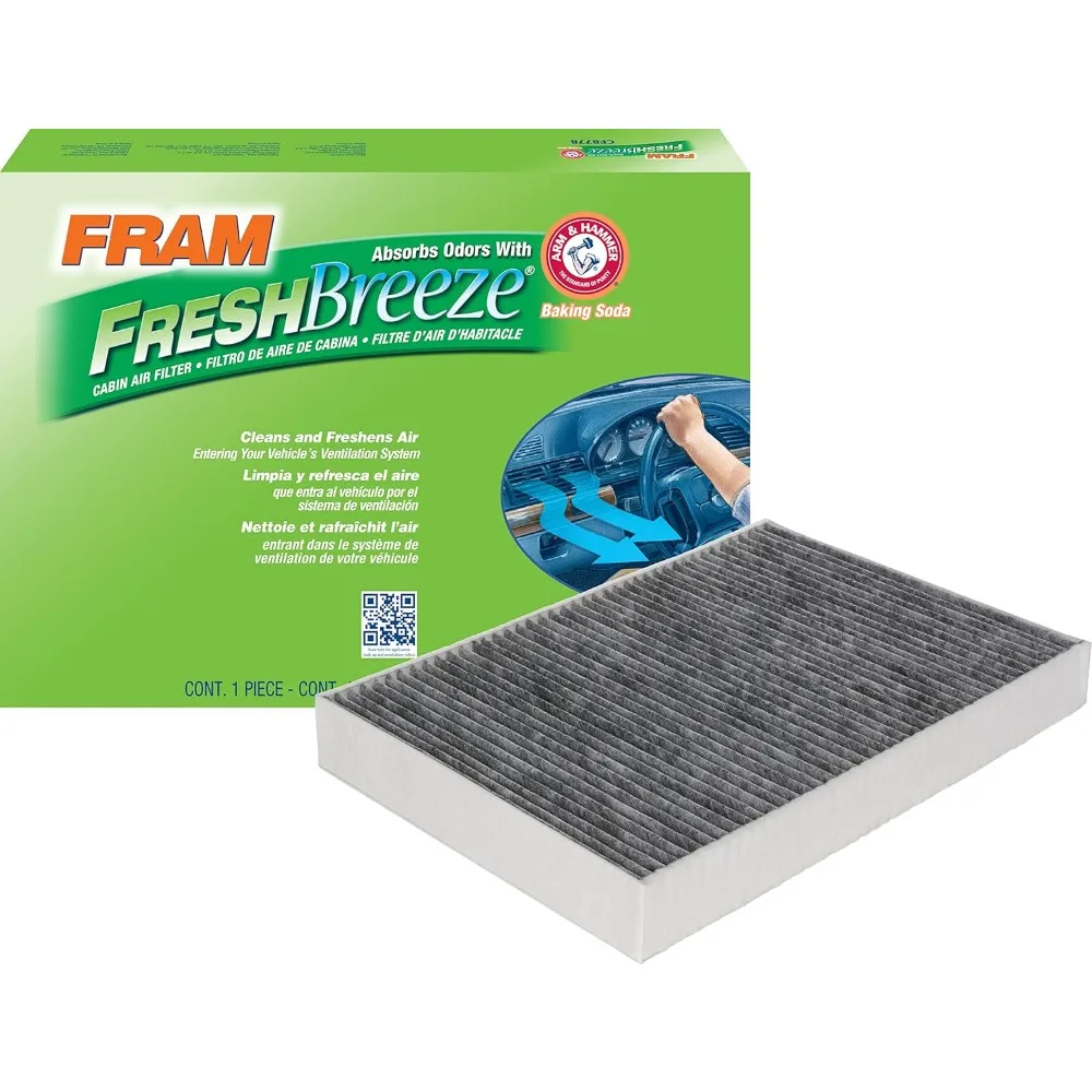 

Fresh Breeze Cabin Air Filter with Baking Soda Easy Install for Select Volvo Passenger Compartment CF12155