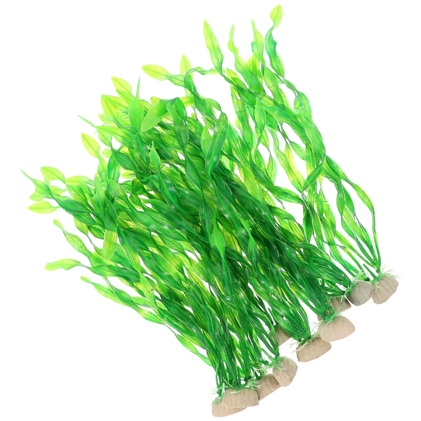 

10Pcs Natural Look Fake Water Plant Aquarium Plant Decor Fish Tank Grass Artificial Resin Aquarium Landscape Fish Tank Plants
