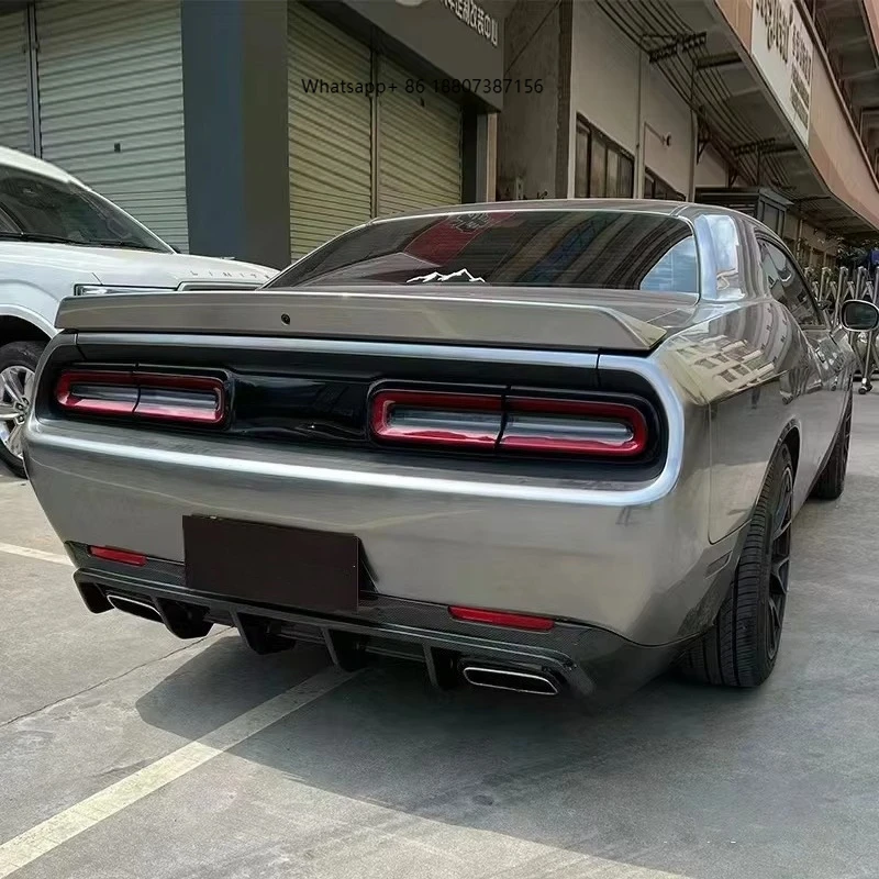 

Suitable for Dodge Challenger Carbon Fiber Rear Bumper Rear Diffuser dodge Charger Carbon Fiber Spoiler