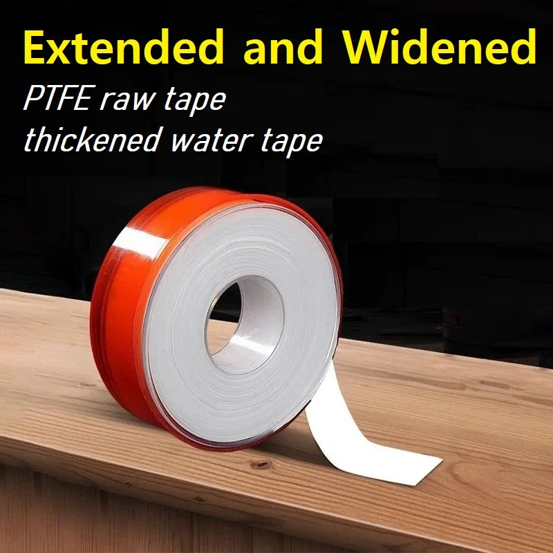 20M PTFE Water Pipe Tape Thread Seal Waterproof Leak Tape Duct Tape Plumbing Fitting Oil-Free Repair Tool Adhesives Sealants