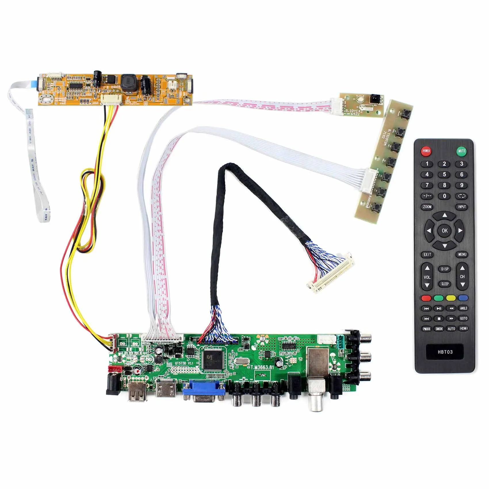 

HD MI VGA AV USB DTV LCD Controller Board For 22inch LM220WE5-TLA1 LCD Screen