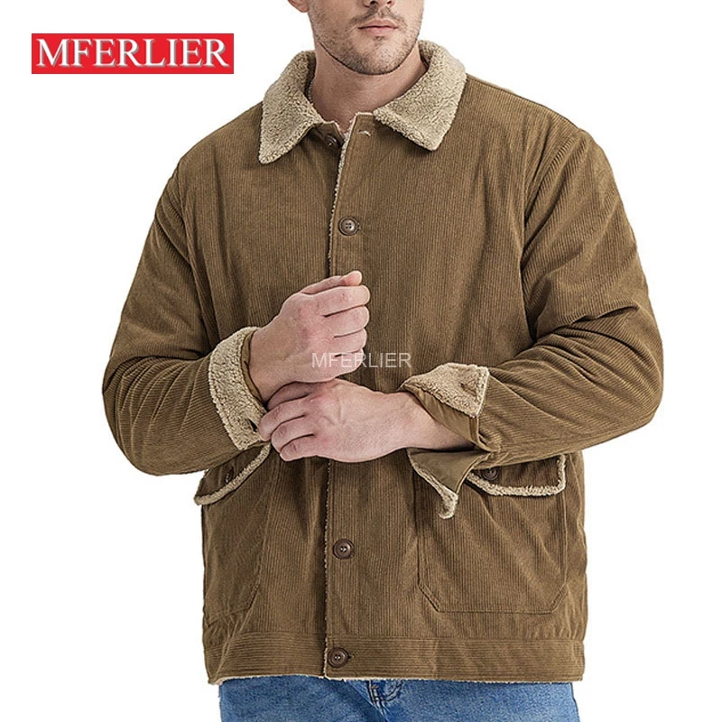 

Winter Large Size Coats 9XL 8XL 7XL Bust 150cm Fleece Jackets Men