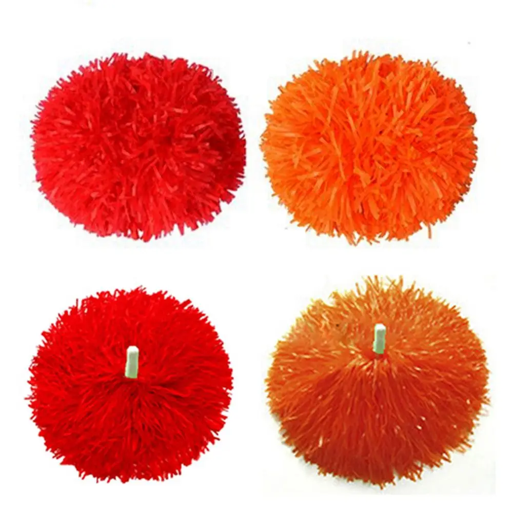 1pair 2 styles Fancy Double hole handle Dance Party Decorator Club Sport Supplies Cheerleading Cheering Ball Cheerleader pompoms