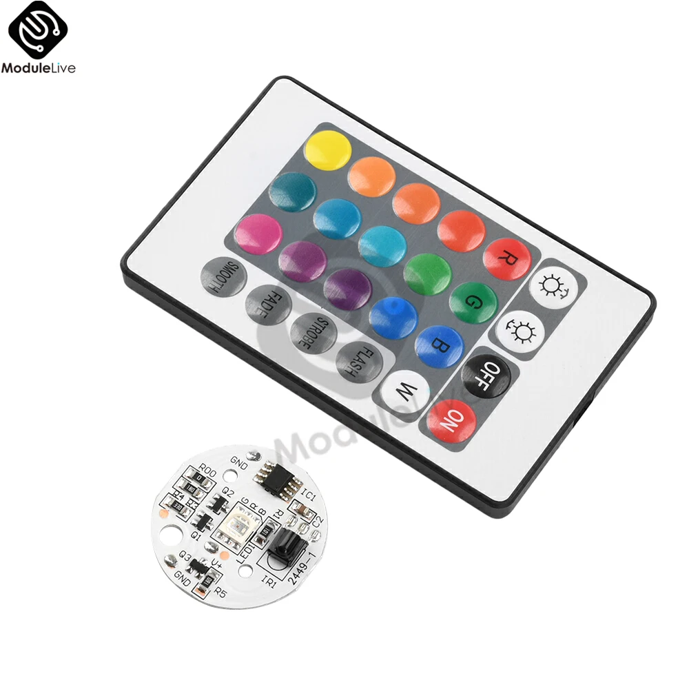 5V Light Source LED Light Panel Colorful Gradient RGB Remote Control Dual Color Temperature Switch Color Changing Night Light
