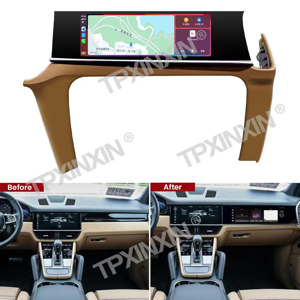 For Porsche Cayenne 958 92A 2018 - 2022 New Style Android Car Instrument Multimedia LCD Display co-pilot dashboard Car Digital