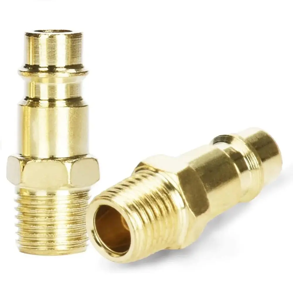 1Pcs Compressor Connector Tool Quick Coupler Tool Quick Release Air Line 1/4" NPT Coupling Adapter Hardening Steel Hose Fitting