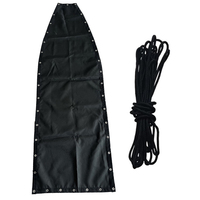 Replacement Hanging Swing Chair Seat Cloth Black 64x197x23CM Garden Swing Chair Cover Outdoor With Rope