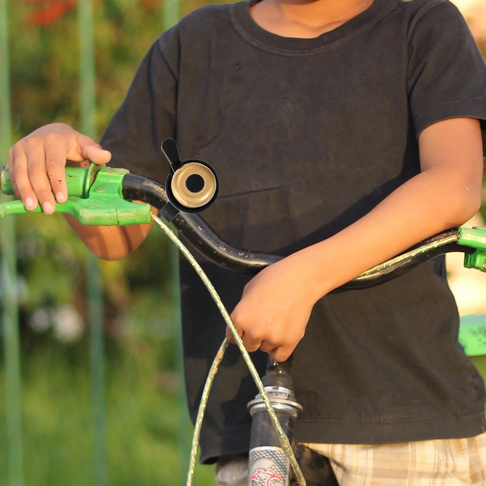 Mini Bike Bell Loud Sound Bicycle Handlebar Ring Bell Compact Vintage Mountain Road Bike Accessory for Adult Bikes Cycling