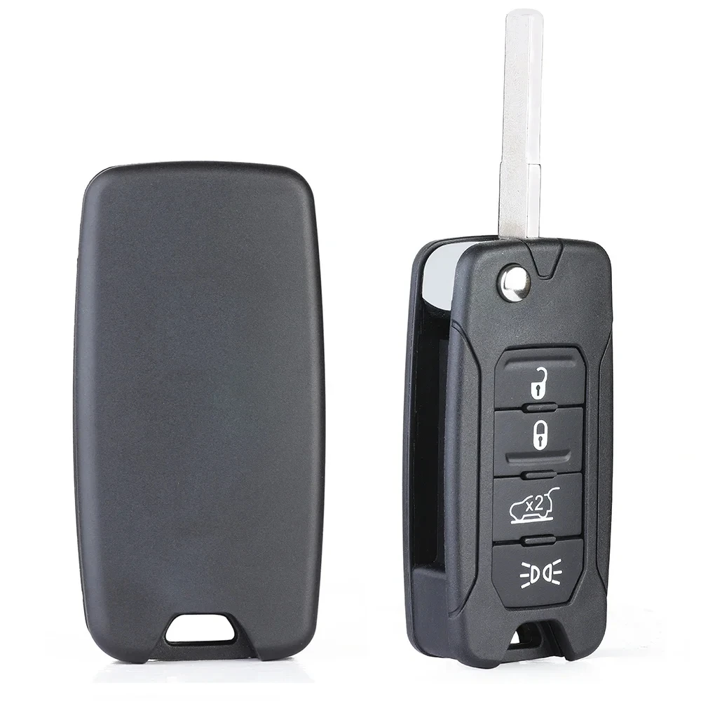 

4-кнопочный дистанционный откидной автомобильный ключ без ключа, 4A/48 чип, 433,92 МГц, лезвие SIP22, авто для 2016-2018 Jeep Renegade RX2RKEL9 2ADFTFI5AM433TX