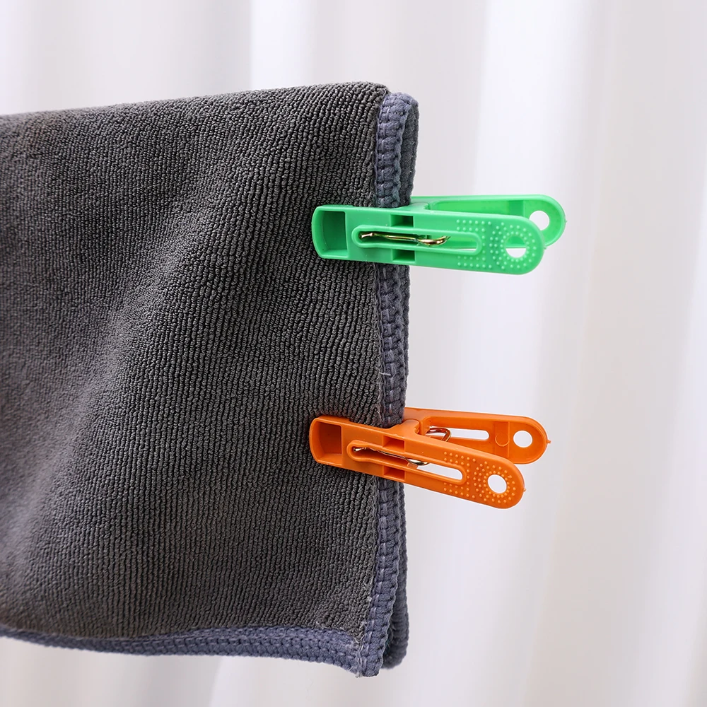 5/40Pcs Laundry Clothes Pegs Clips Plastic Clothing Pins Hanging Clamp Windproof Towel Socks Drying Rack Bed Sheet Holder Pegs