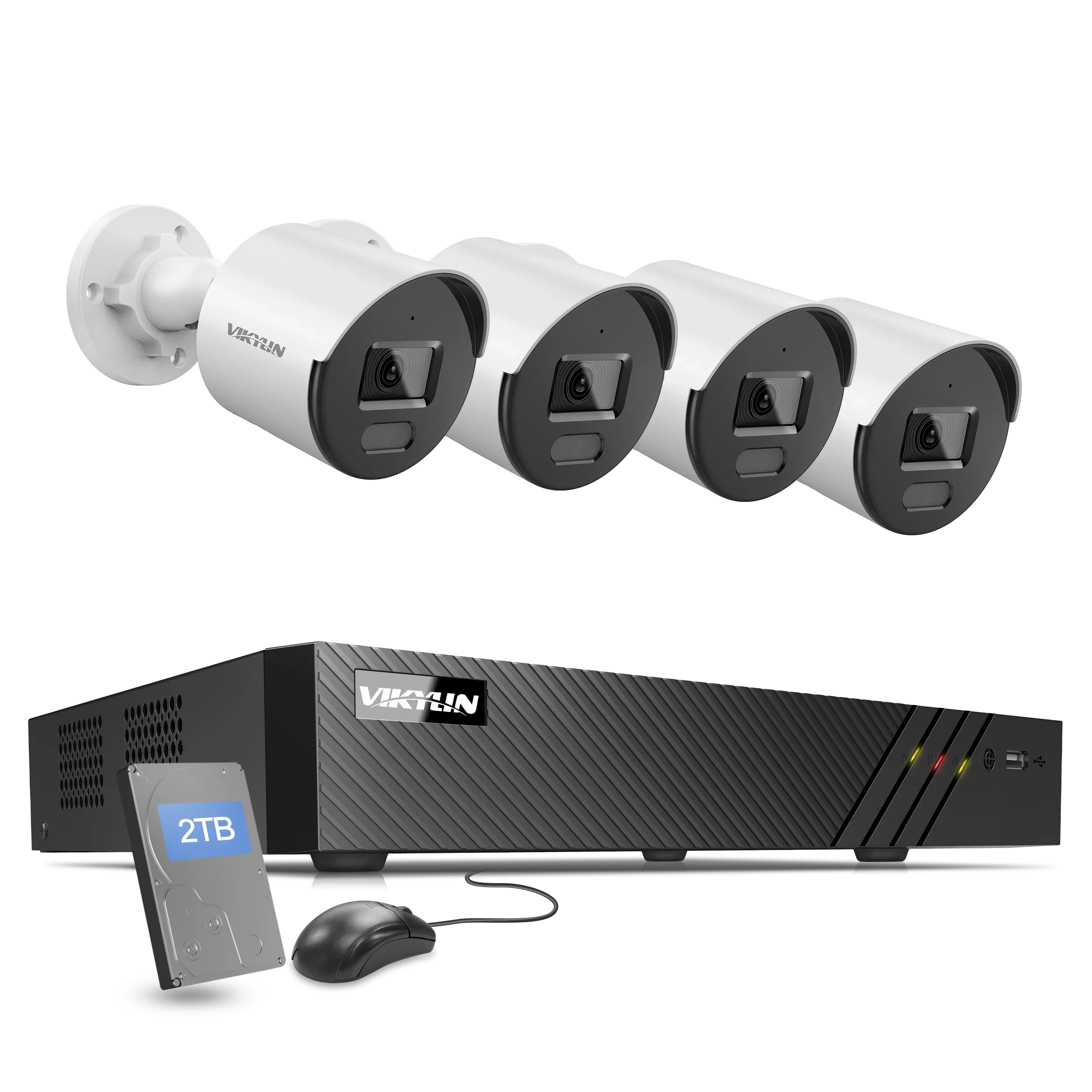 Kit NVR HD 8CH 8MP 4k POE Sistema di telecamere di sicurezza IP H.265 Sistema di sorveglianza di sicurezza CCTV audio