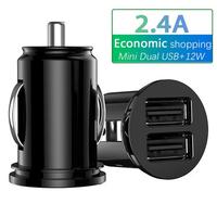 Car Charger Phone Charger Compact Cigarette Lighter USB Charger Adapter 12-24V 2-Hole USB Interface for iPhone