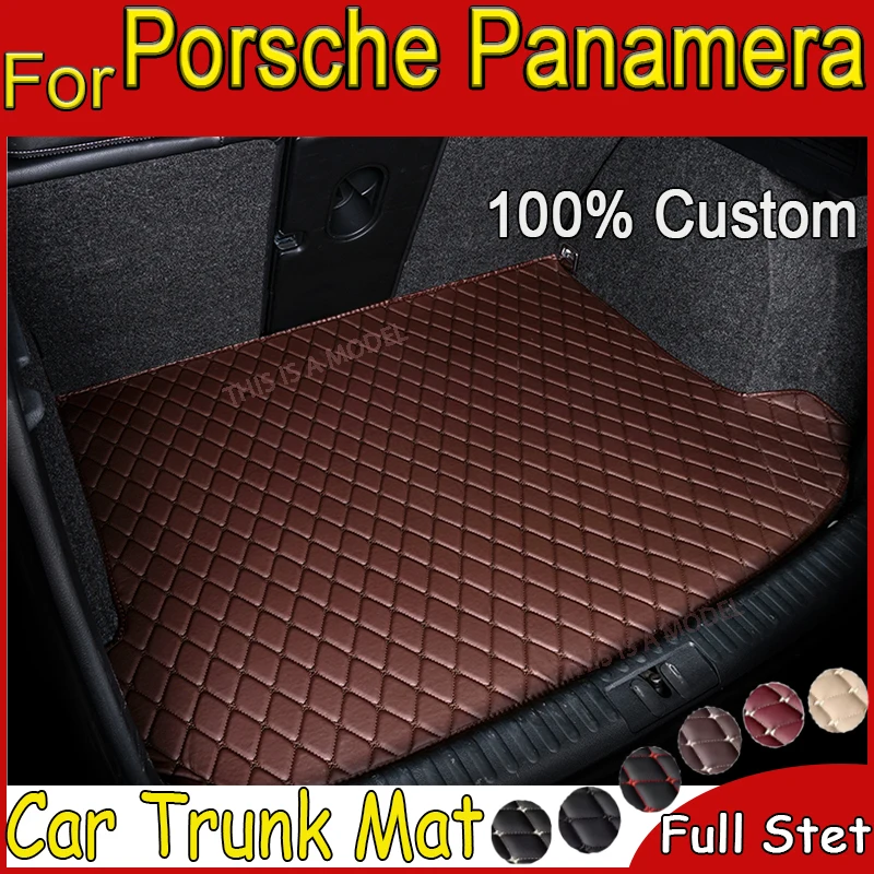 Alfombrilla personalizada para maletero de coche, forro de carga, alfombra interior, cubierta de accesorios, para Porsche Panamera 2010, 2011, 2012, 2013, 2014, 2015, 2016