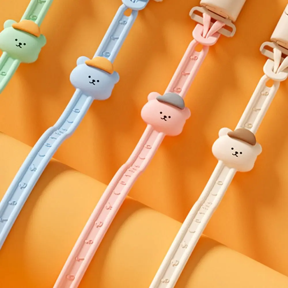 Mignon à mâcher morsure de qualité alimentaire antidérapant Anti-chute Silicone sucette Clips chaînes bébé sucette chaîne lanière chaîne molaire