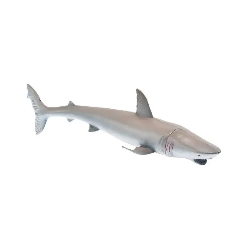 Simulation Sound Shark Model Toy Soft Silicone Megalodon Shark Blue Shark Great White Shark Model Kids Cognitive Education Toy