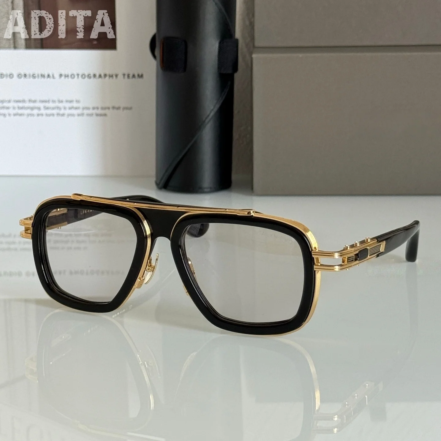 ADITA LXN EVO Top Hoge Kwaliteit Zonnebrillen voor Heren Titanium Stijl Modieus Design Zonnebrillen voor Dames met doos