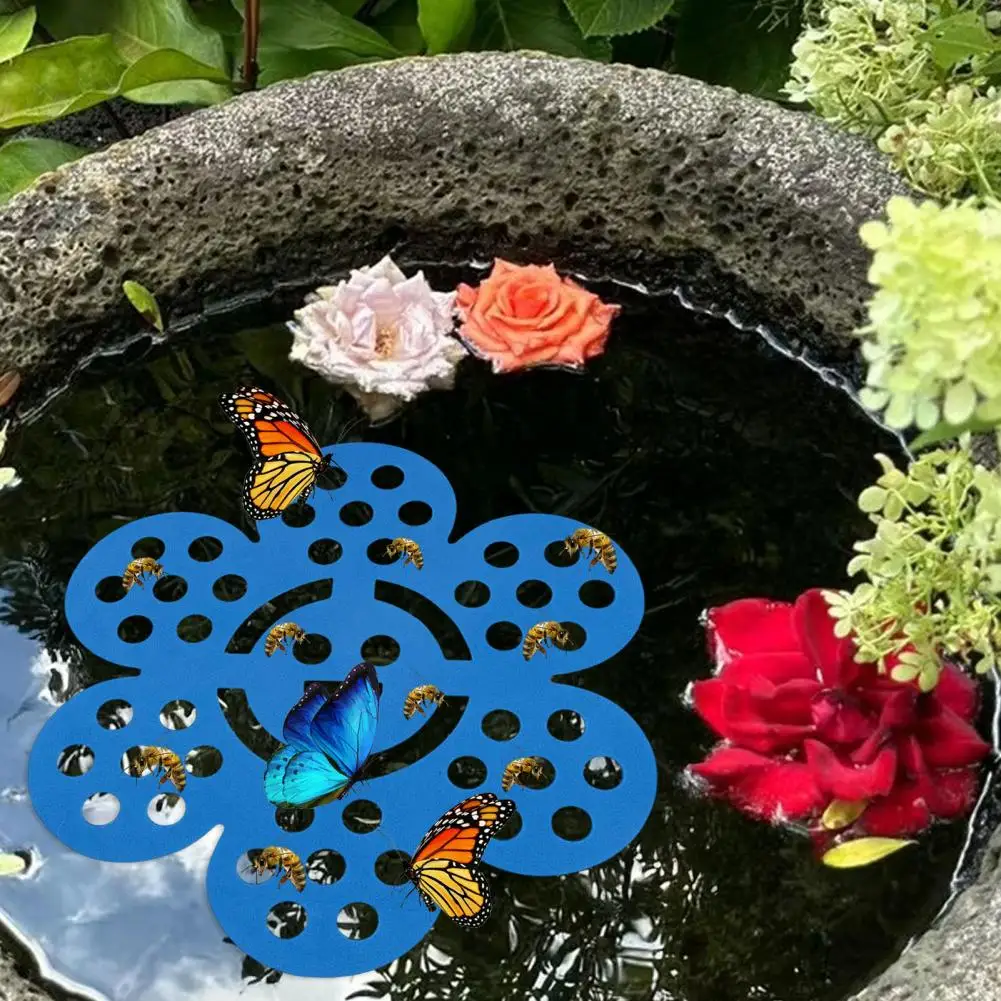

Bee Watering Station Floating Bee Water Feeder Bee Drinking Station Floating Island Set for Outdoor Garden Decor Eva