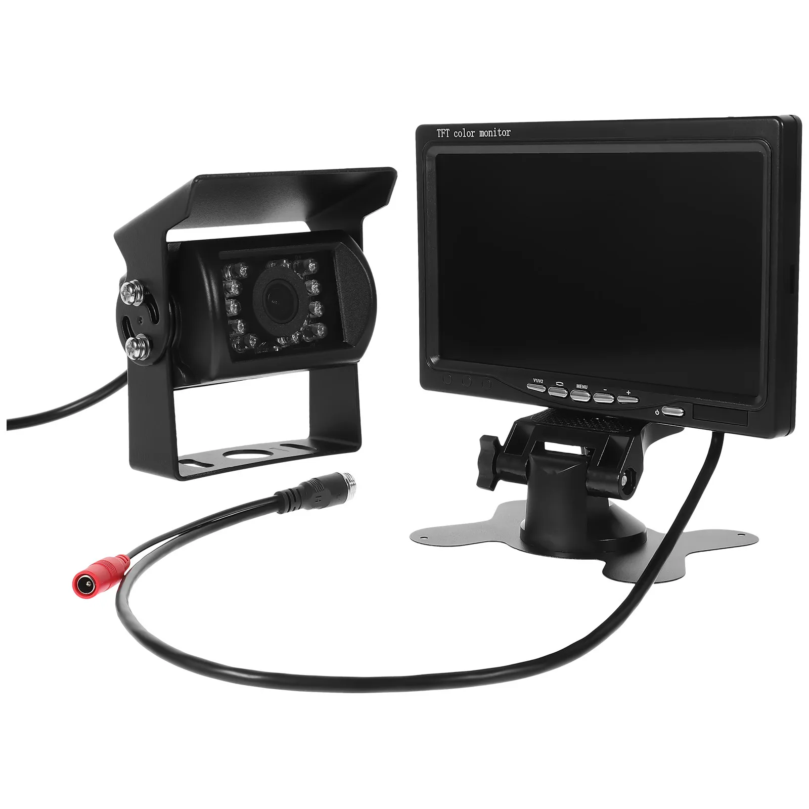 

1Set Backup Camera Monitor Large Screen Clear Display Reversing Vehicle Parking Rearview Car Truck Suv Van Monitor Screen