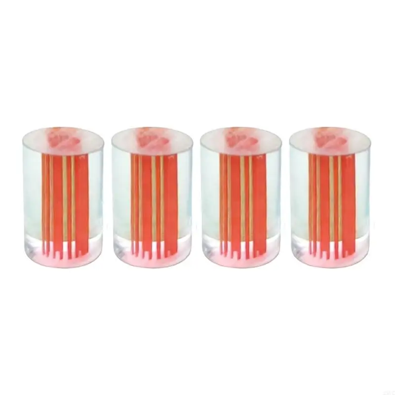  4Pcs Acrylic Pool Cue Ferrule Replacement Part Professional Billiard Accessories