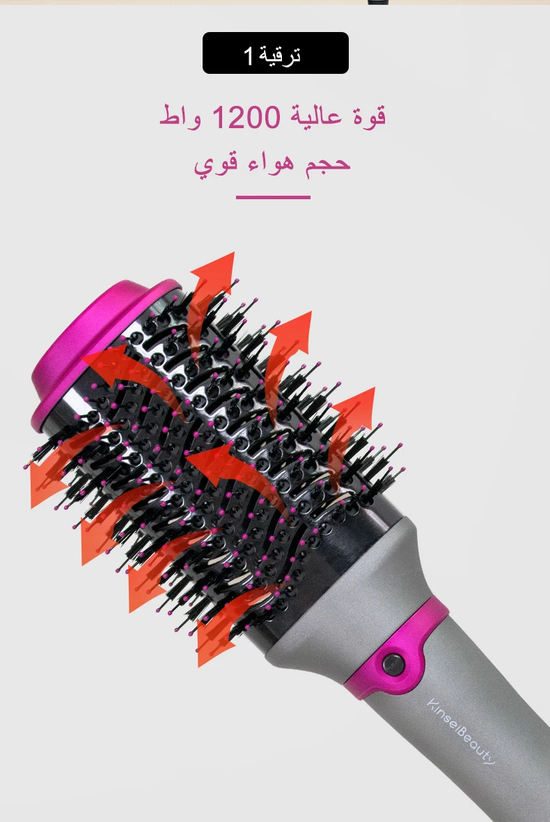 2 in 1 Electric Hair Straightener Brush & Curler Anti-Scald Fast Heating Hair Styling Tool Professional Salon Hair Beauty Device