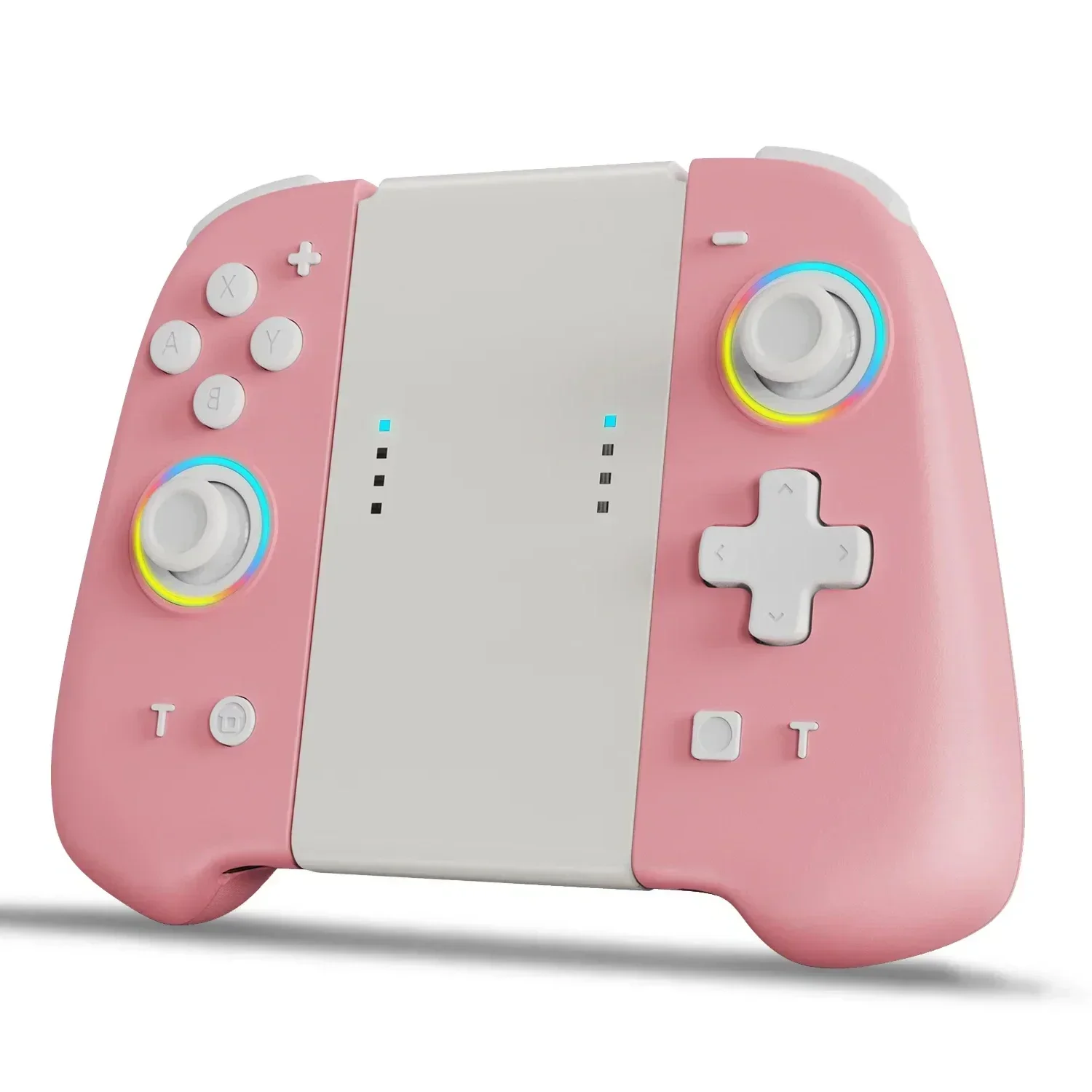 スイッチ用のoledワイヤレスゲームパッドbluetoothコントローラーカラフルなライトゲームハンドルns-joypad-bys14ys31ys58