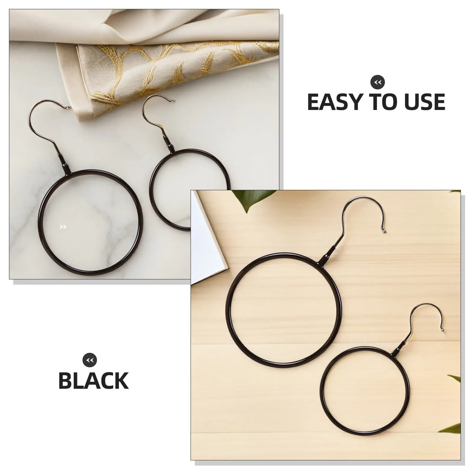 8pcs Belt Scarf Hanger Stainless Steel Storage Rack For Closet Wall Mount No Drill Needed Scarf Storage Organizer Belt Organizer view 5