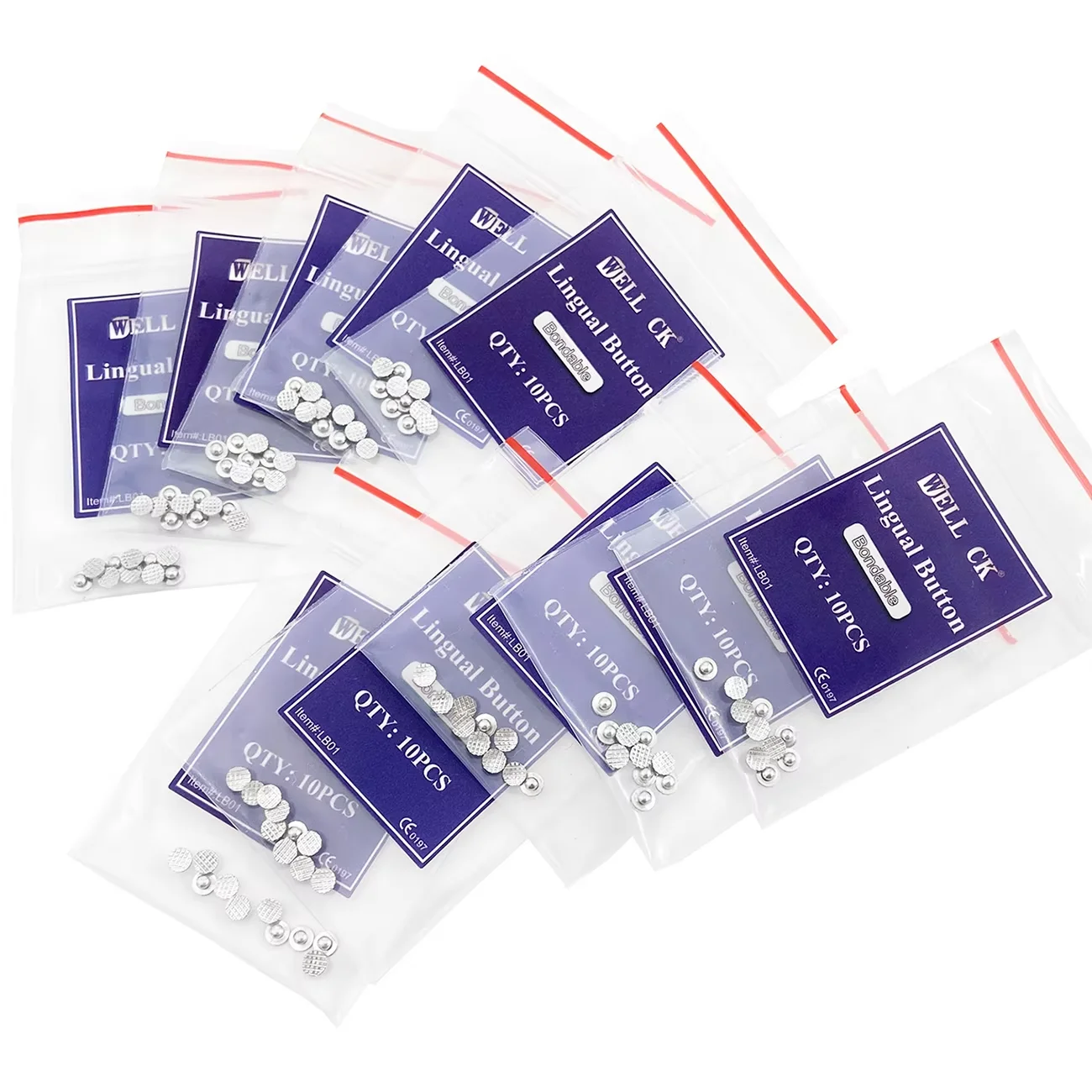 10-pacotes-100-pecas-wellk-dental-ortodontico-botao-lingual-metal-bondavel-base-de-malha-acessorios-odontologicos-materiais