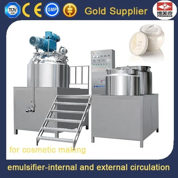 Fixed 500L Mixer Machines Cosmetics Reactors Cosmetic Lotion Cream Blender Homogenizer