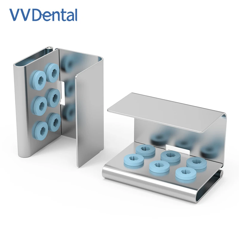 

Dental Scaler Tips Holder Stand Stainless Ultrasonic Scaler Tip Disinfection Box Autoclavable for EMS/DTE/Woodpecker/SATELEC/NSK