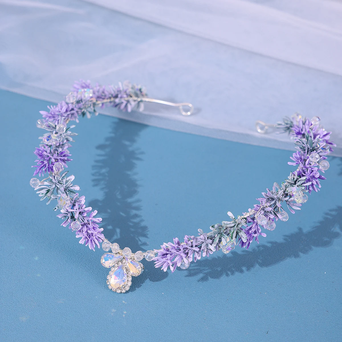 تاج زفاف كريستالي للنساء ، إكليل الملكة والأميرة ، جبهة الزهور ، إكسسوارات شعر الزفاف ، موضة العروس