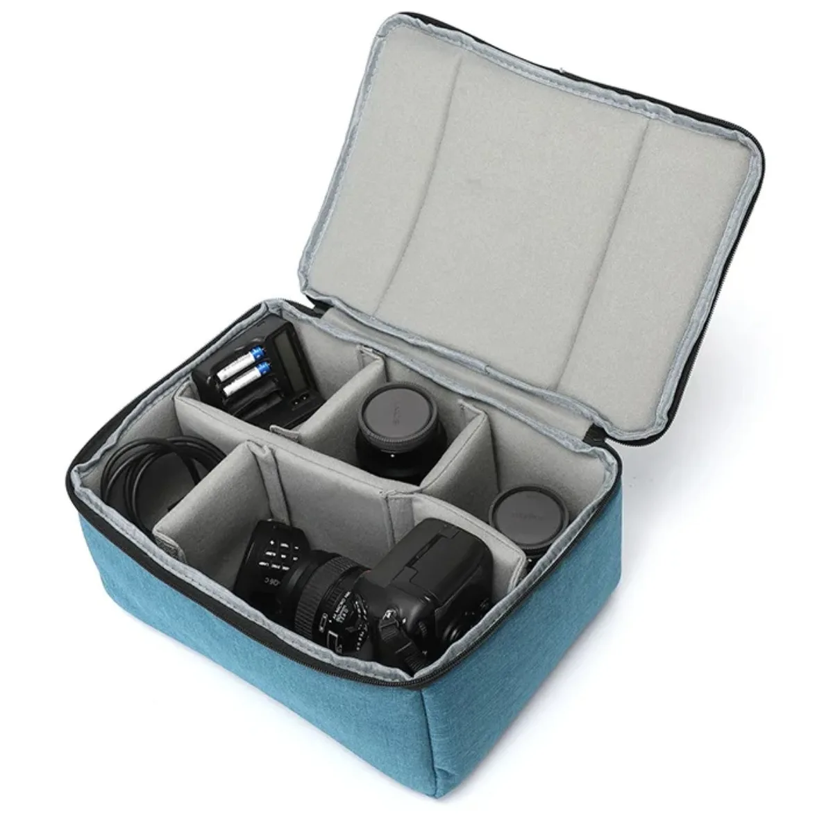 

Waterproof Camera Bag Insert Photography Organizer Partition Dividers Storage Case Fit Canon Nikon Sony DSLR Lens
