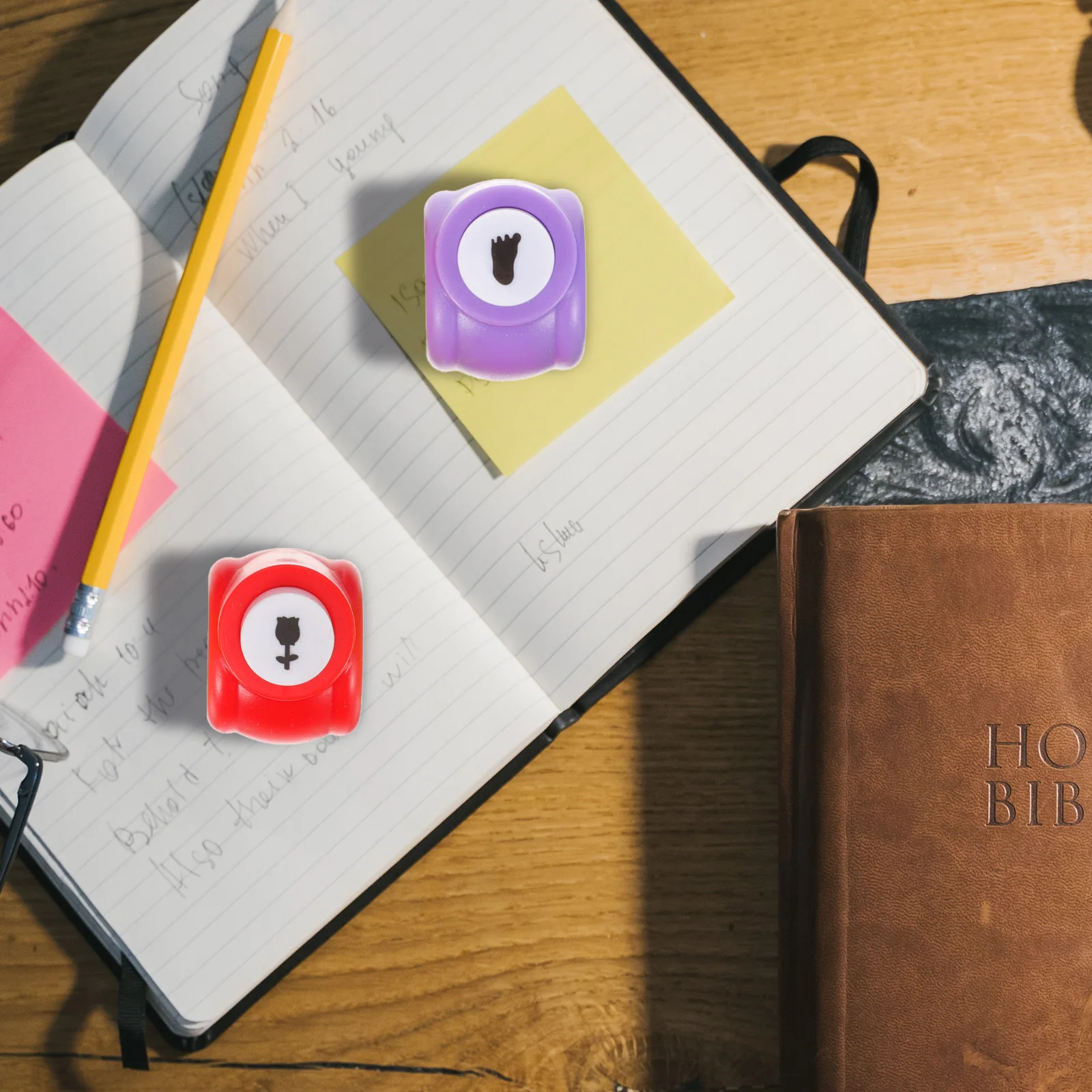 8Pcs DIY Paper Puncher Set Shape Cutters for Paper Lightweight Hole Punch Single Use in School Home Scrapbook Decoration Craft