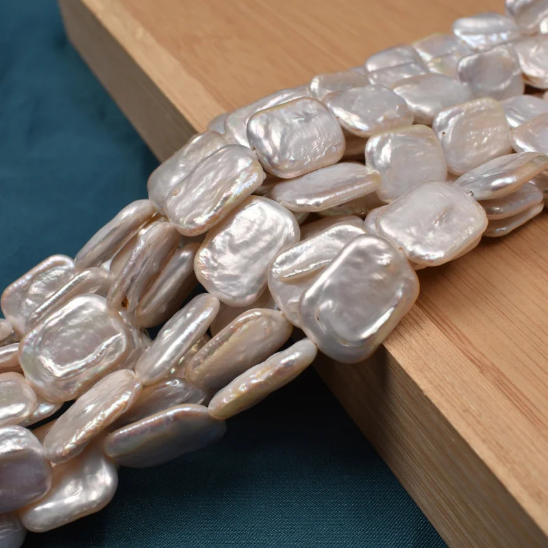 

Irregular Large Baroque Rectangular Natural Freshwater Shaped Pearl Semi-Finished NecklacediyRaw Material Wholesale