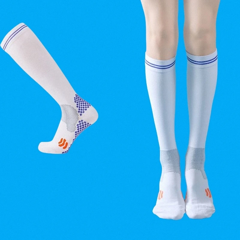 Chaussettes de sport d'intérieur décontractées pour hommes et femmes, yoga, tennis, énergie musculaire, mollet, chaussettes à sauter, fitness professionnel, 5/10 paires