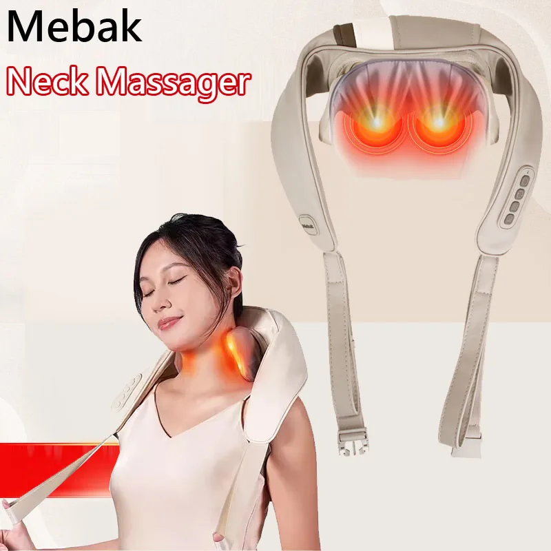 Shiatsu Back Shoulder Neck Massager with Heat - 3D Massager with Kneading Pad for Neck Back Foot Legs Electric Full Body Massage